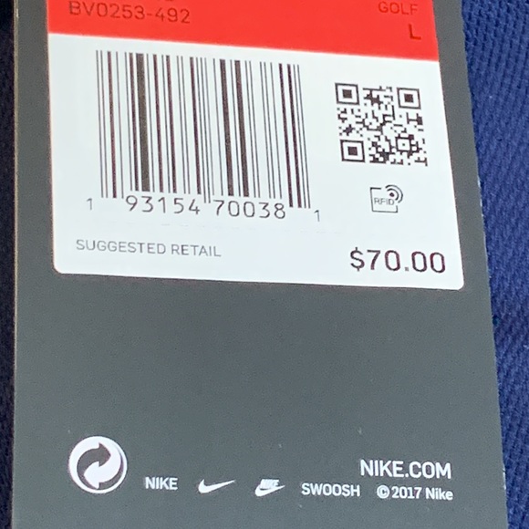 NWT Nike Dri-Fit Ladies Navy Golf Skort Skirted Short - Picture 10 of 10